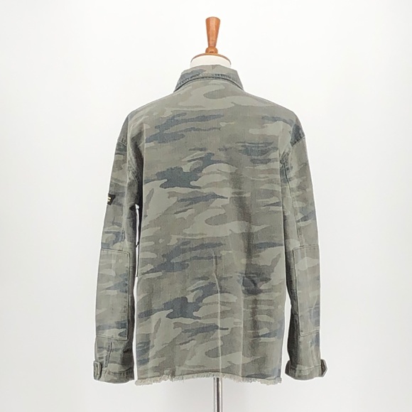 Treasure & Bond Green Camo Cargo Utility Jacket - Picture 4 of 8